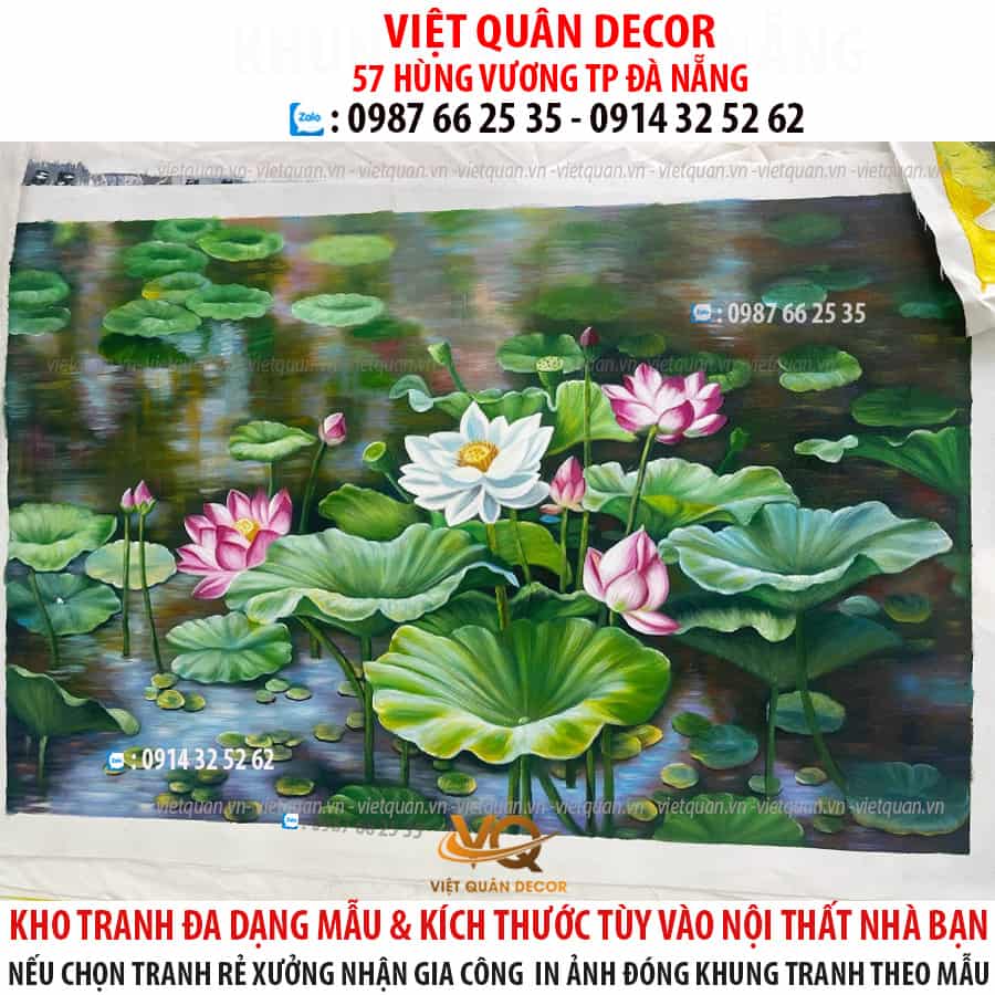 tranh-hoa-sen-son-dau-tai-da-nang